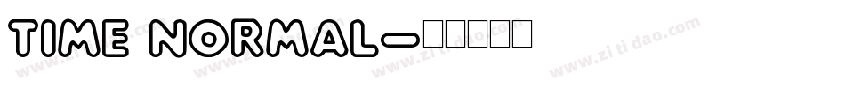 Time Normal字体转换